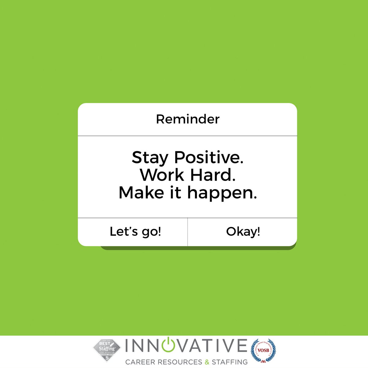 Innovative_CR's tweet photo. Your daily reminder 💬
Your mindset is the #1 thing that sets you apart from others! Make it happen 💪
#interviewprep #interviewpreparation #interviewpreparationtips #careerdevelopment #newjobtips #newjobtitle #jobsearching #jobsearchingstrategy #careercoaching #employment https://t.co/PfitvDC66x