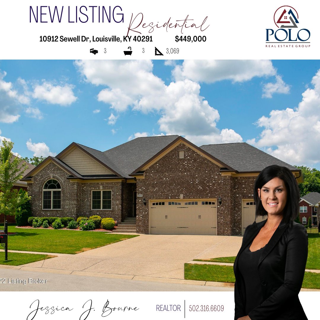 PoloRealEstate's tweet photo. 🚨 LISTING ALERT!!!🚨

This home includes granite countertops, 10 ft. ceilings, hand-scraped hardwood floors, a great room with coffered ceilings, large windows, and a tiled fireplace! 🏡

Contact Jessica today to learn more! 👇
(502) 316-6330 📲
https://t.co/5Ock3F15Pz https://t.co/TXngzKLesF