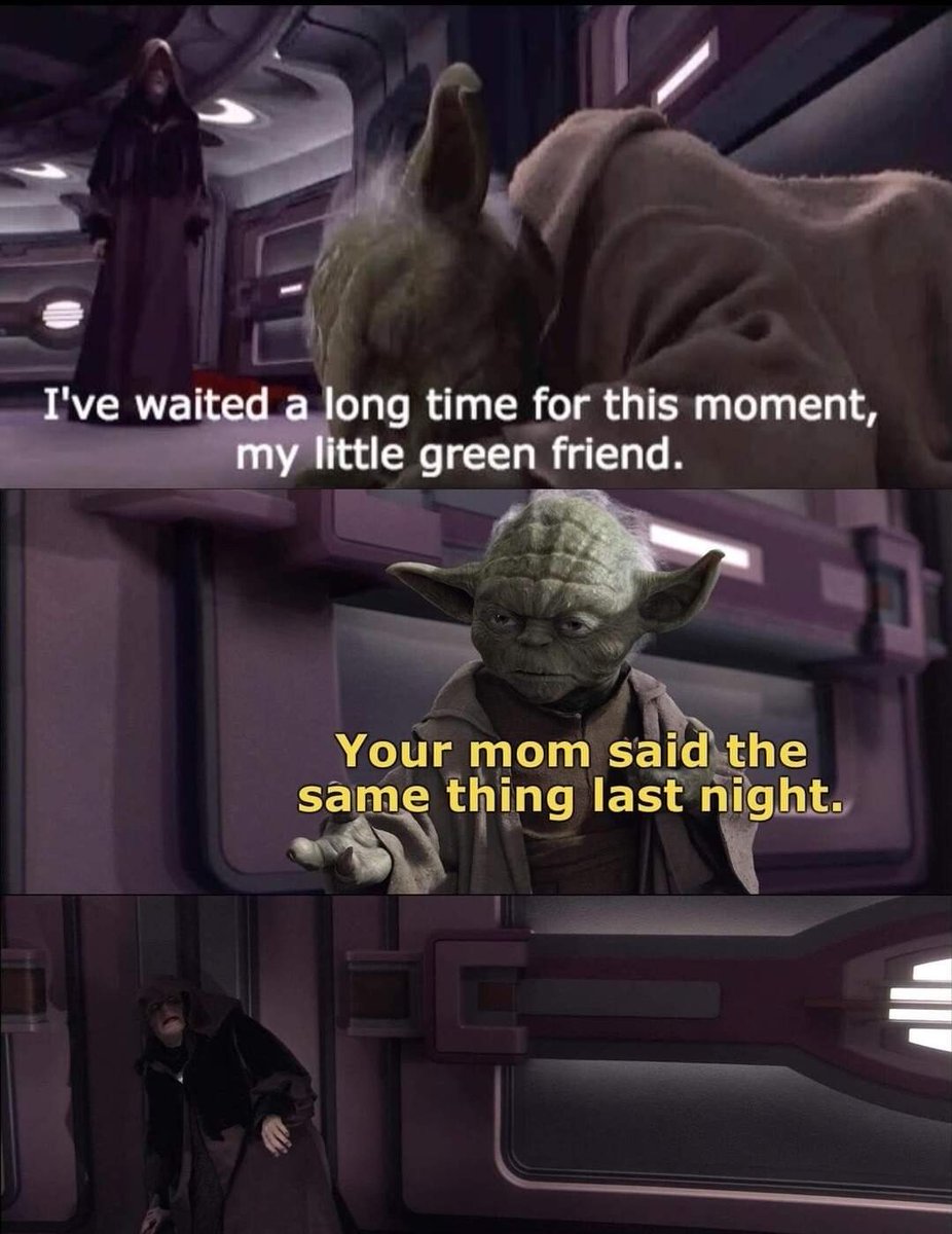 rPrequelMemes's tweet photo. Yoda got no chill https://t.co/j1NNdLqySt https://t.co/01RjVtRaH4