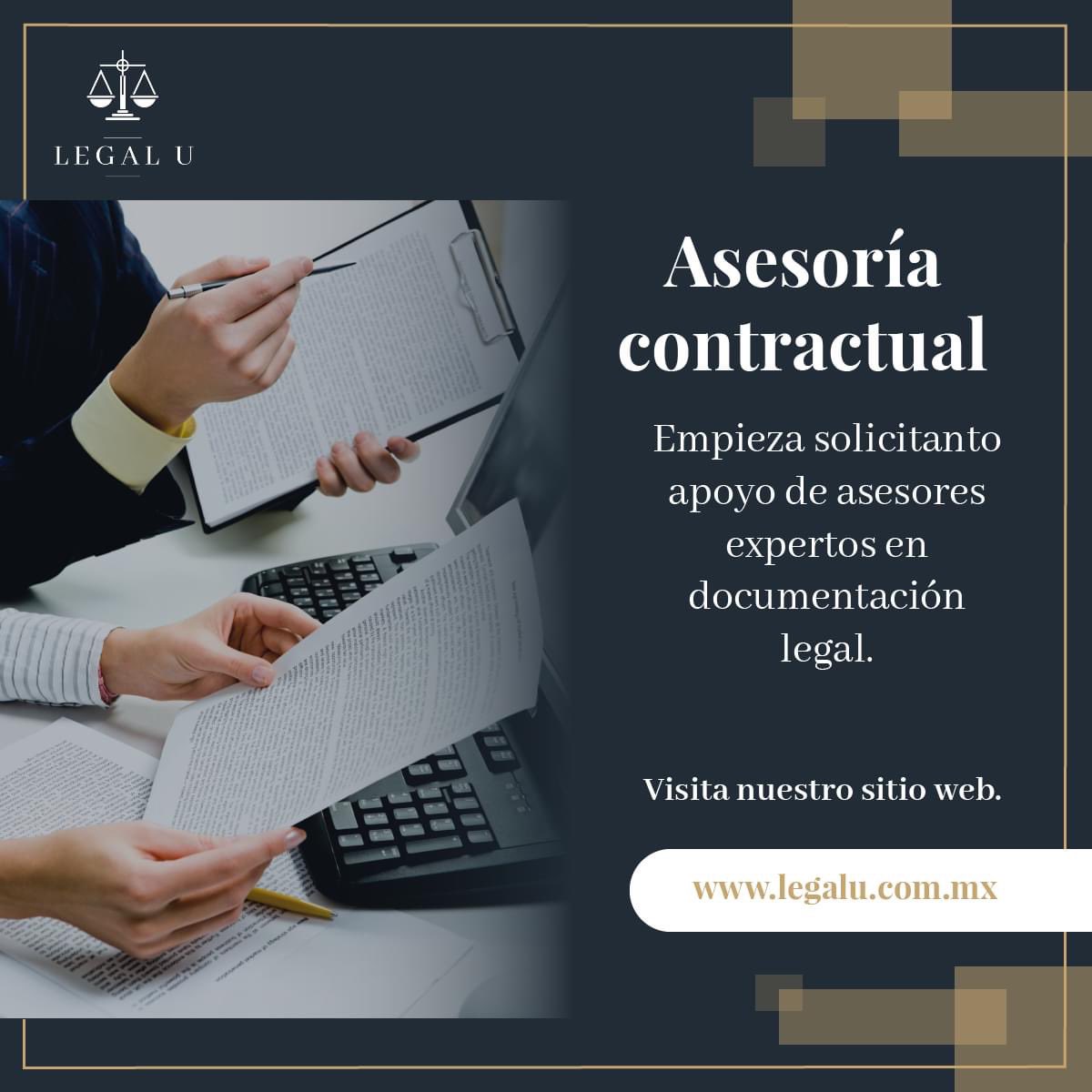 LegalU_'s tweet photo. 𝐋𝐞𝐠𝐚𝐥 𝐔

Plantea la situación y nosotros ponemos la asesoría. 📝

Te ayudamos con el primer paso, consulta con nuestros asesores cualquier tema de documentación legal. ✍️

🔍 ¿Quieres saber más? 
Visita nuestro sitio web o vía Whatsapp. 

 #asesoria #DOCUMENTACION #contrato https://t.co/Ph4QuGbdn7