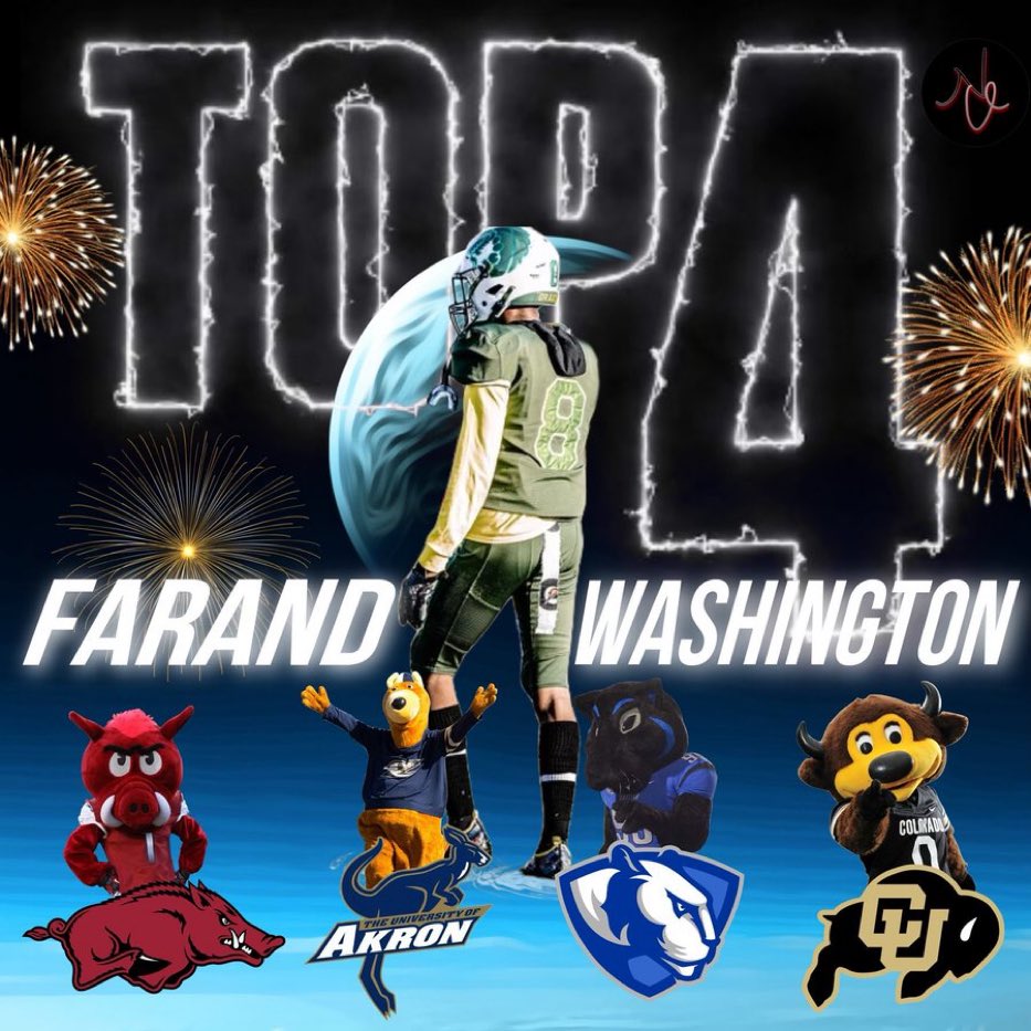 SSN_Recruiting's tweet photo. Saint Louis, MO 2023 WR Farand Washington (@_Farand1) is down to 4. 

Those four are Arkansas, Akron, Eastern Illinois, and Colorado. 

Where will Farand go? https://t.co/SfcgR38PyC