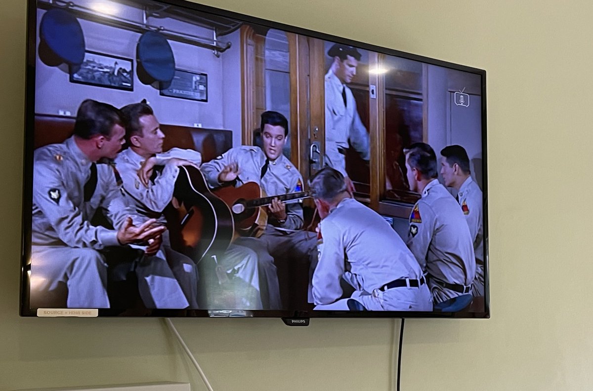 Patients have been enjoying films in the Dayroom during dinner 🎞 The Elvis Presley film ‘G.I Blues’ t’other week was a particular favourite…both with patients and myself 🤗 @ward_rutland @LPT_Activities @CHSInpatientLPT @SkinnerCarla @HansaVaria