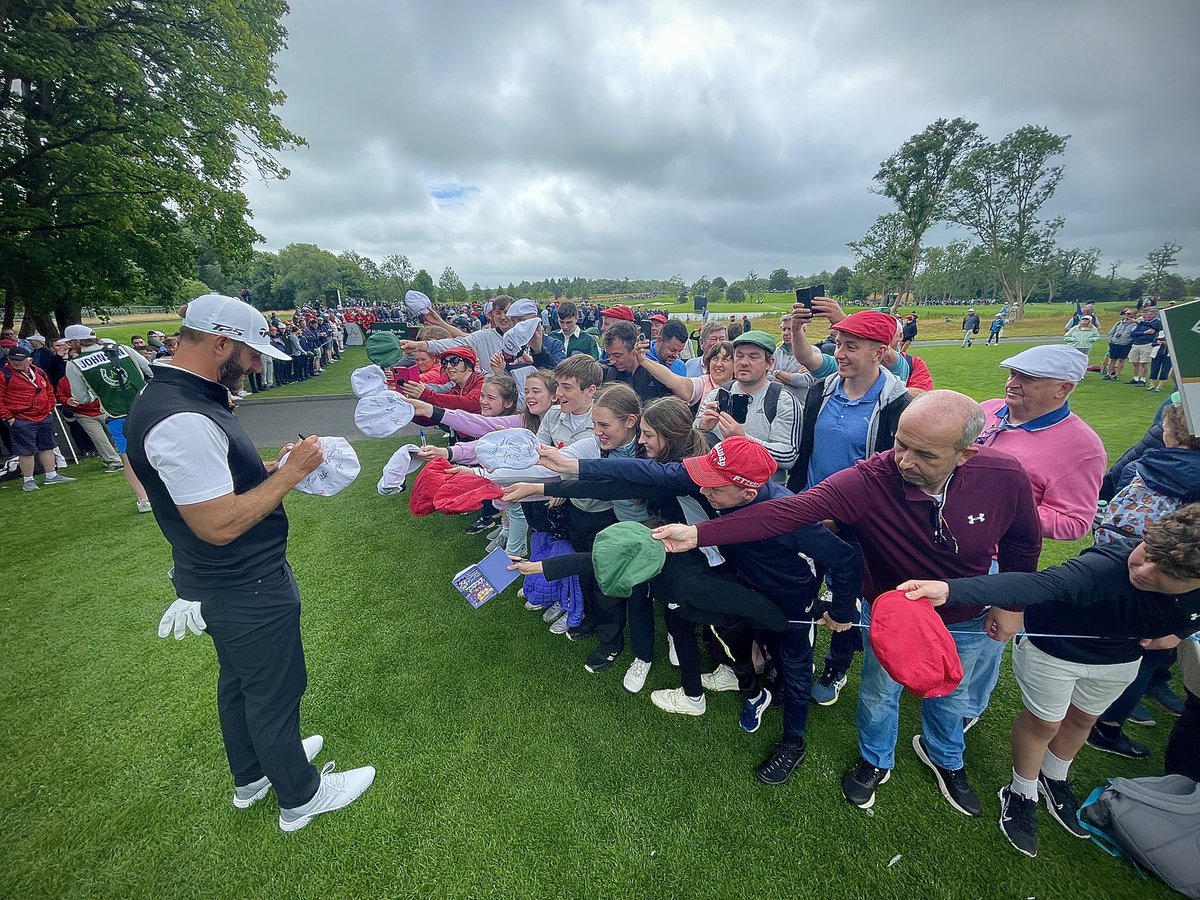 Fire Drill podcast dropping soon on @JPProAm at @TheAdareManor. I spent a lot of time listening to both sides of professional golf… Meanwhile, DJ was the ultimate playing partner. Signed over 1,000 autographs, posed for at least 500 pics, ripped drives, read every putt.