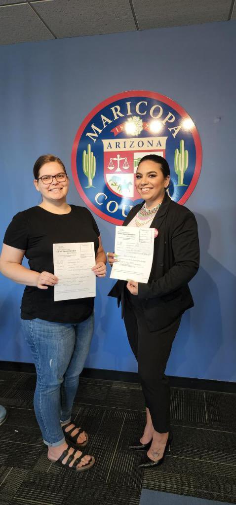 .<a href="/SoySophiaAlexis/">Sophia Alexis Carrillo Dahl (She/Her/Ella)</a> and I turned in our signatures to get on the ballot for Creighton today!