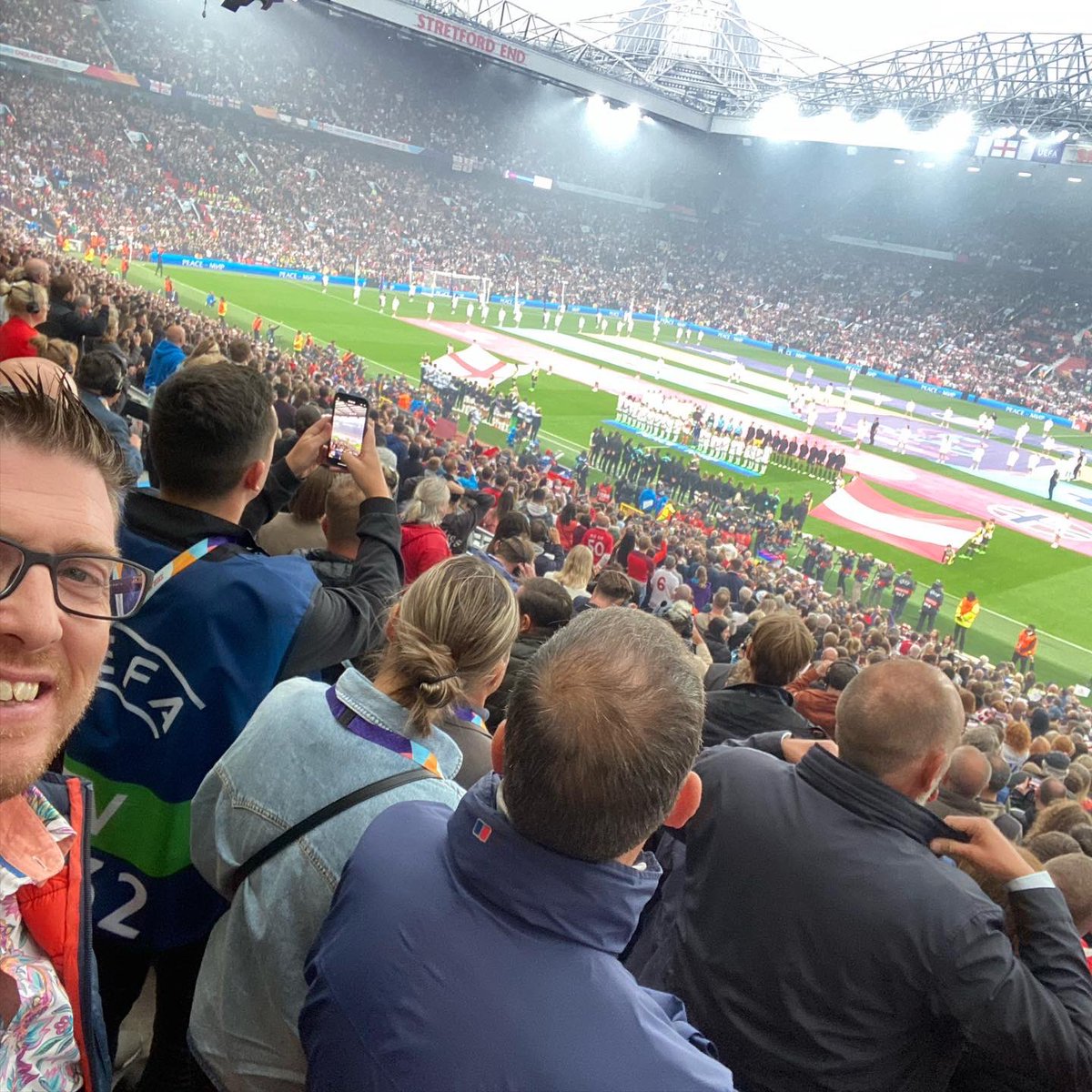 _JonBailey's tweet photo. A great day watching the @lionesses at Old Trafford for the start of their European campaign. #lionesses #england #women #football #empowerment #oldtrafford #education #life #weuro2022 https://t.co/BKlJAZMDyM