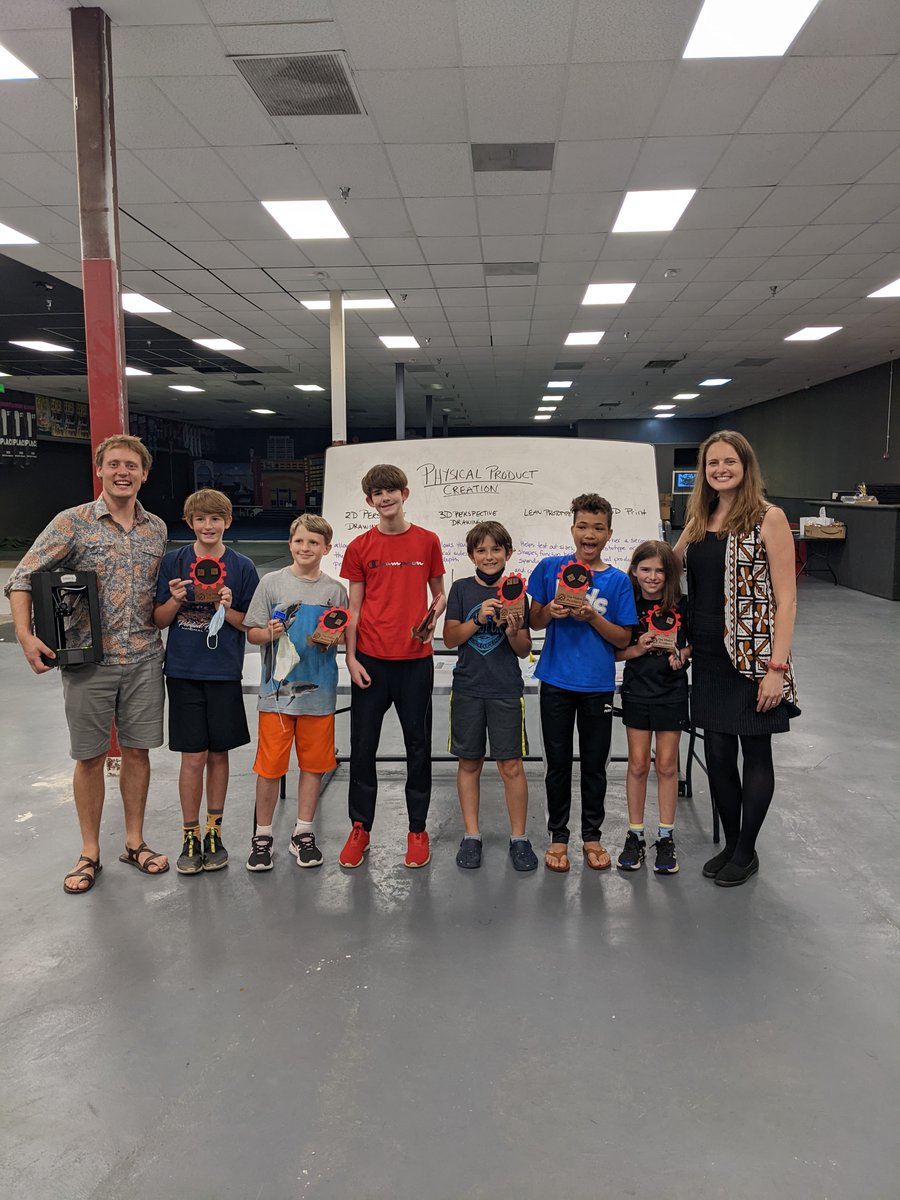 makeracademync's tweet photo. Celebrated our last day of Beginner 3D Modeling and Printing! Students were awarded their badges and badge stands, and will pick up their final prints tomorrow!

#STEM #STEAM #STEMeducation #3Dprinting #design #engineeringdesign https://t.co/qBGoJvu1kp