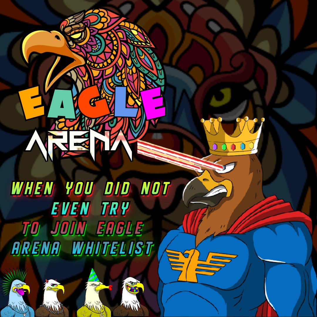 Richard87968671's tweet photo. @EagleArenaNFT SOAR HIGH EAGLES TO GET WHITELIST.
@EagleArenaNFT
@MerlyGalvan15
@lynjavier743

#EagleArenaMemeContest #eaglearena
#NftGame #OngoingPublicScale https://t.co/AhgSQpacu0