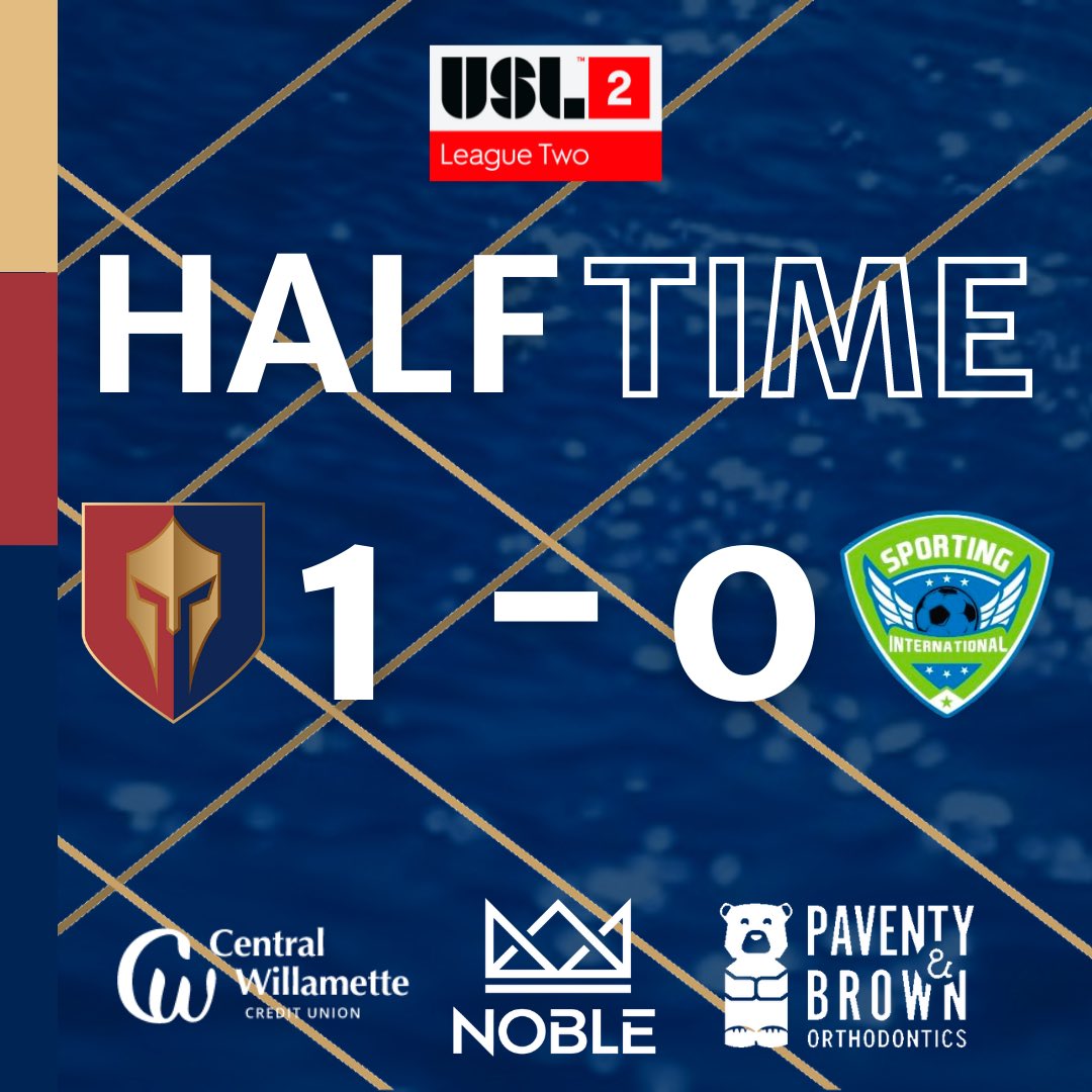 Up by 1 at the half thanks to homegrown academy forward Caleb Christner, assisted by Kolade Salaudeen!

#forthevalley #path2pro #OVFvsSIFC
