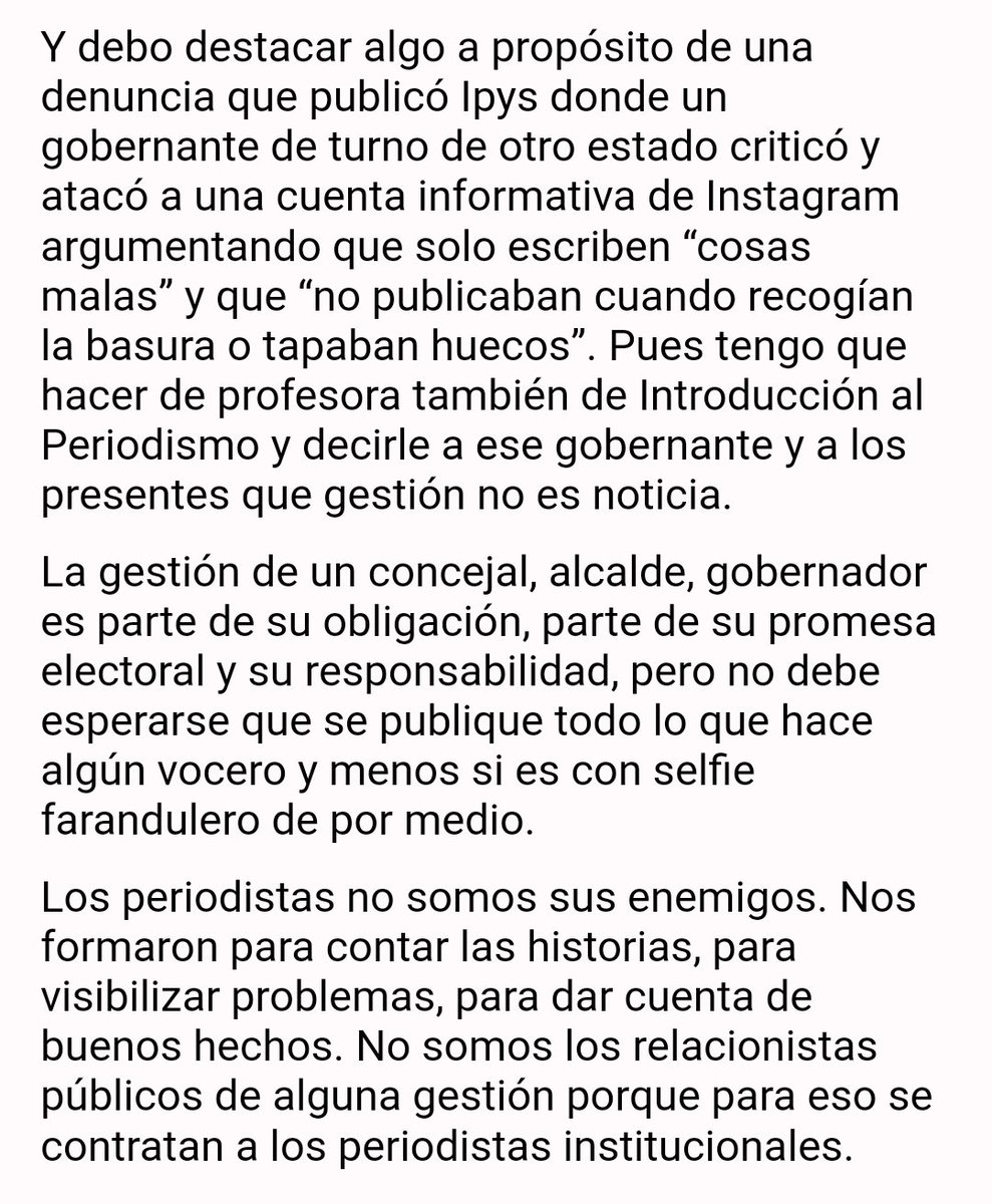 Repitan conmigo: gestión no es noticia.

Un pedacito de lo que dije ayer como oradora de orden en la sesión del @Concejojunin22