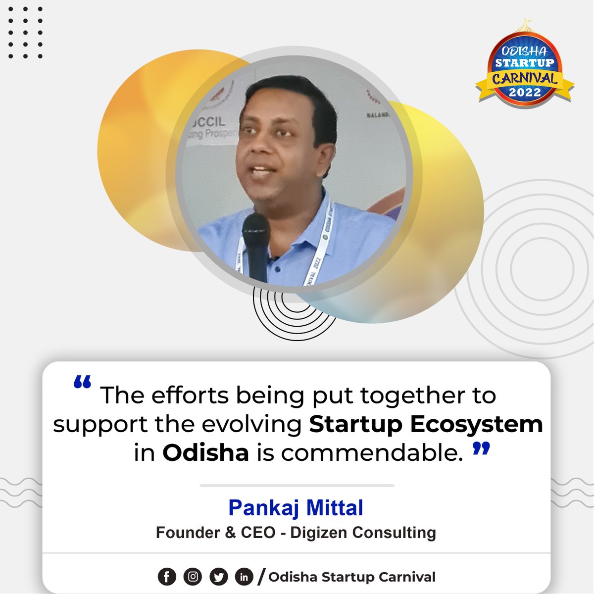 AtalNit's tweet image. Thank you @pankajmittal and @innovativepm for your wonderful deliberations at #OSC2022.

The need of technology to scale the startup was evidently explained by these two wonderful speakers amidst an enthusiastic and interactive audience.

@AIMtoInnovate @startup_odisha