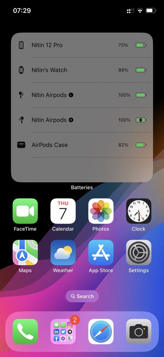 nitinwriteme's tweet image. So far I noticed one bug in my iPhone 12 Pro when I connect my AirPods Pro in the widgets sometimes it is showing that only one AirPod is connected or at times I can see the right earbud is still charging even when I’m listening 👂 #beta3 #iOS16DevBeta3 #iOS16 #awesome