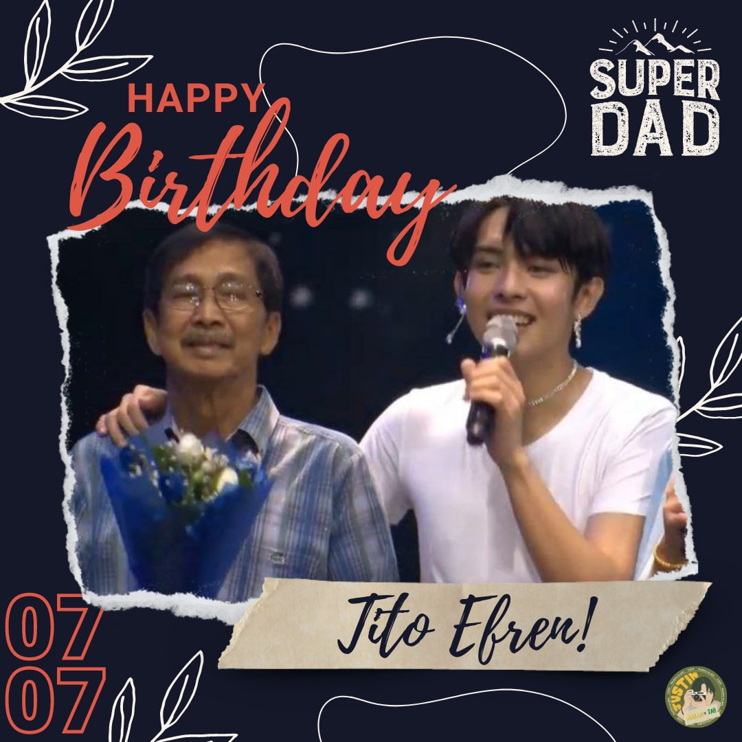 maisaniJah's tweet photo. Happiest birthday to Justin's strong support system and ever loving Dad, Tito Efren! 🎂💚

Thank you po for your guidance and love for Jah. We wish you good health, long life and prosperity, Tito.+

JUST IN: Chapter 24
@SB19Official #SB19
#HappySB19JustinDay 
#VisarSocietyOutNow https://t.co/zm0R2FO4aT