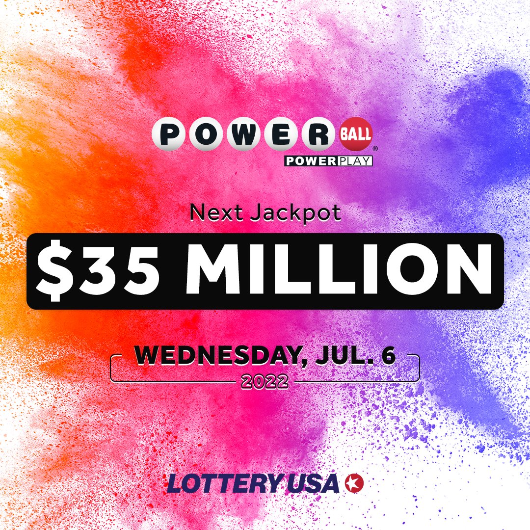 Tonight's Powerball draw is almost upon us, with an estimated $35 million jackpot! Are you playing tonight?

Visit Lottery USA to check the numbers after the draw: https://t.co/2HoyKQ8wmb

#Powerball #lottery #lotterynumbers #jackpot #lotteryusa https://t.co/nGZNYQA7Nt
