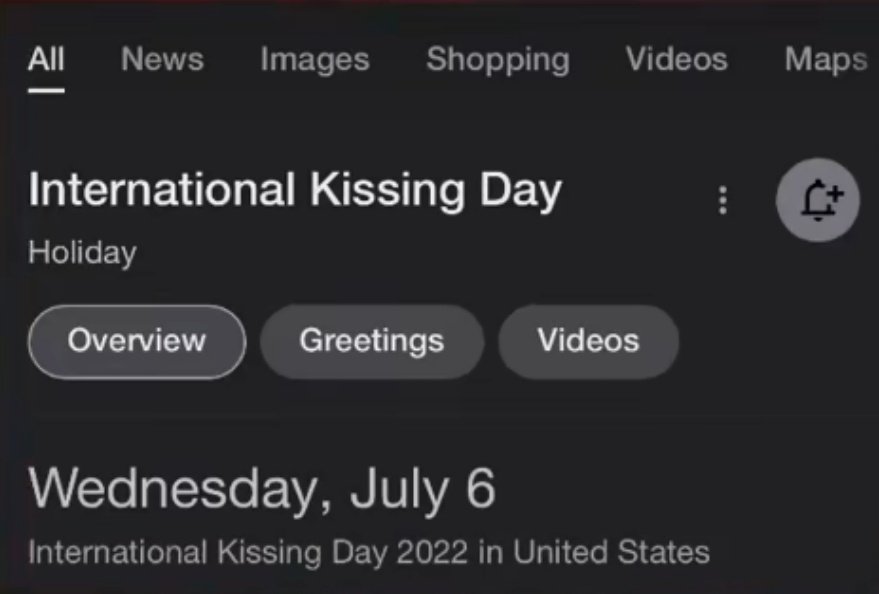 Kisses please?