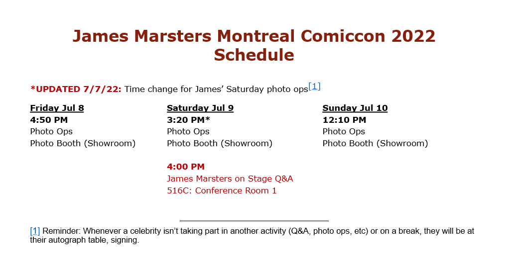 jamie_marsters's tweet photo. ICYMI @JamesMarstersOf's @Mtlcomiccon schedule 

https://t.co/p3AieUQRzL

#JamesMarsters #MontrealComiccon #MtlCC #MontrealComiccon2022 https://t.co/Nma0pkAGeJ