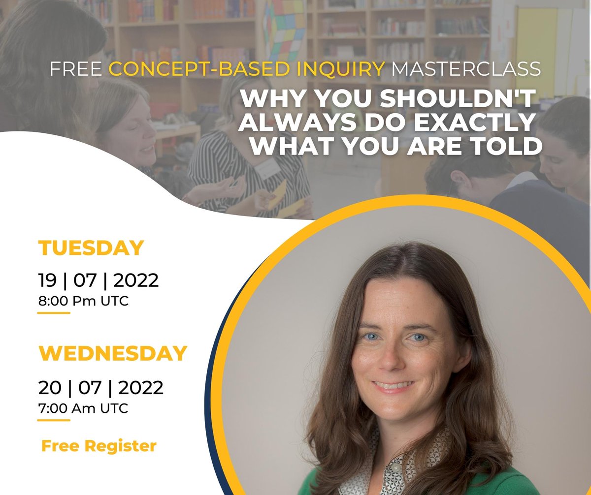 ProLearnInt's tweet photo. Do you know why one conceptual understanding isn’t enough in your teaching? Learn this and more in my free 90 minute masterclass, happening this month!

Register for free here: https://t.co/GD8AUN8j35 https://t.co/qqGUbkHF44