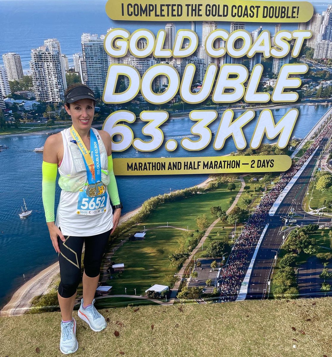 rlebard's tweet photo. Still excited about the bling I earned on the weekend! 🏅 Gold Coast half marathon and full marathon. #gcdouble #gcmarathon https://t.co/IPuOiyWHtd