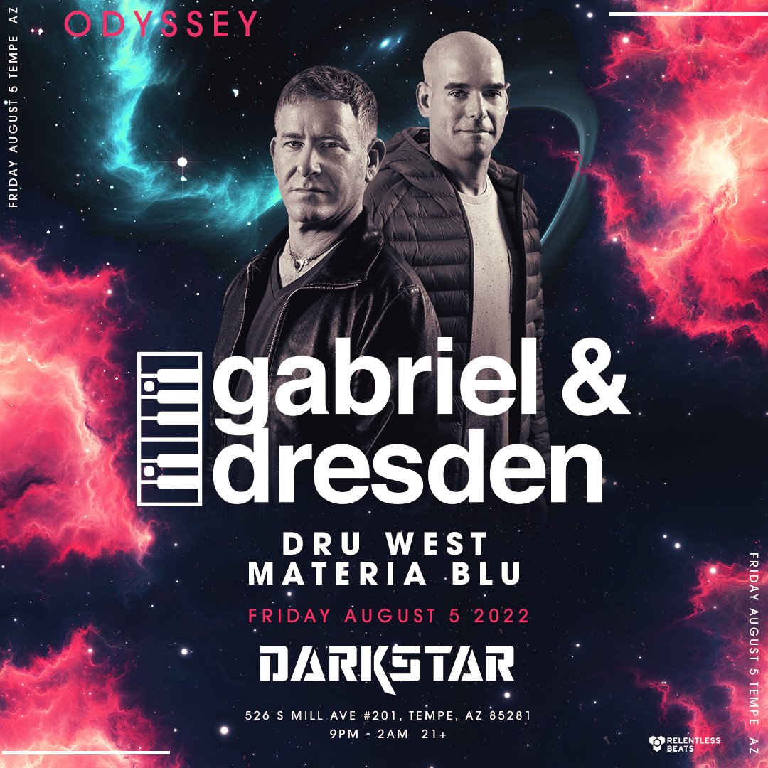 MateriaBlu's tweet photo. #Phoenix!!! Get ready to #PLAMP!!
We are completely delighted to announce, We have the honor of opening for @GabrielNDresden, at @DarkstarTempe on August 5th 2022!

Use code 'MATERIABLU' for a discount on your tickets if you want to join us for an incredible evening! https://t.co/Dx7dlD2Mk8