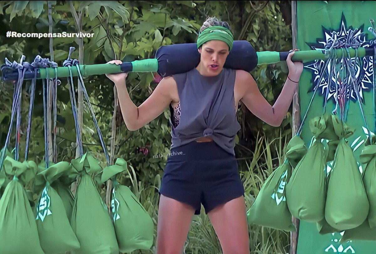 natxheroes's tweet photo. ESTA PRUEBA TIENE NOMBRE Y APELLIDO Y ES NATALIA ALCOCER, mu chiquita cargando 120 kg >>> el poderrrrrr @ntzalcocer 💘💘

#SurvivorRecompensa https://t.co/sBD70iUyUl