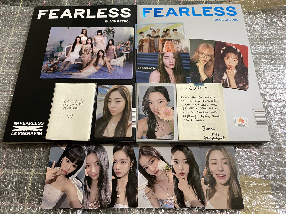 yohanielcart's tweet photo. Le Ssera just came home! Love my pulls omg thank you @kimchaecart !! Super safely packed & the freebies π₯Ήπ€
1M / 10 recommended πππππ
#sylproof https://t.co/bhutdfb63o