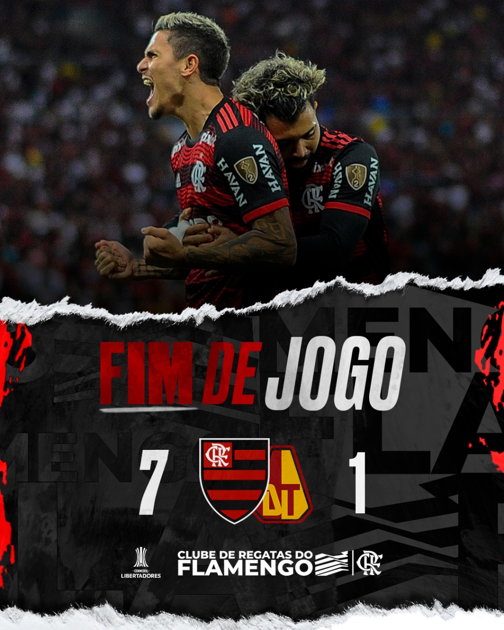 Flamengo on X: O MENGÃO vai enfrentar o Olimpia (PAR) nas oitavas de final  da @libertadoresbr! Primeiro jogo no Maraca! #CRF #VamosFlamengo   / X