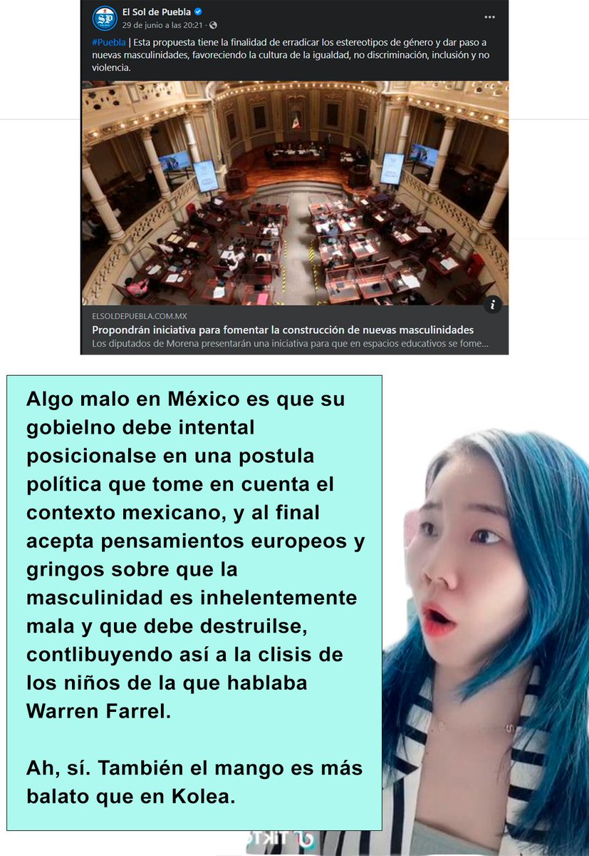 #Masculinismo | #NuevasMasculinidades : 

Mucha razón con lo que dice Chingu Amiga jajaja. Ya en serio, para que tengan contexto, esto es lo que dice la nota de <a href="/elsoldepuebla1/">El Sol de Puebla</a> :