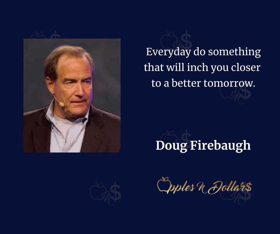 applesndollars's tweet photo. Everyday do something that will inch you closer to a better tomorrow. - Doug Firebaugh
Follow Apples N Dollars for exciting content!
#dailymotivation
#inspiration
#applesndollars
#applesndollarsdailymotivation
#dougfirebaugh
#dosomething
#bettertomorrow
#everyday https://t.co/5psSybdxu8