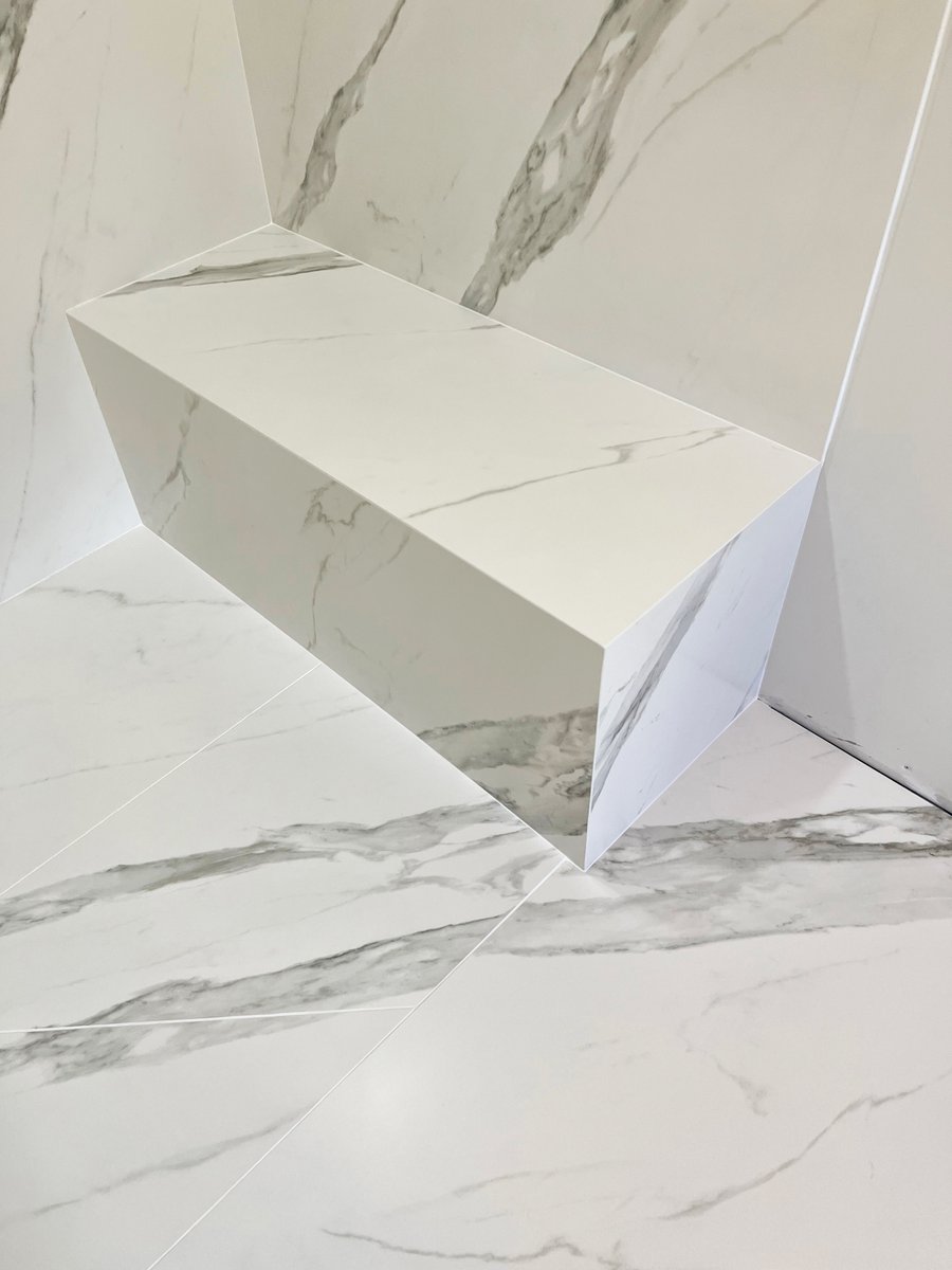 CocoTile's tweet image. Dekton Opera Barrier-Free (Curbless) Shower with Bench - part 2 #cocotile