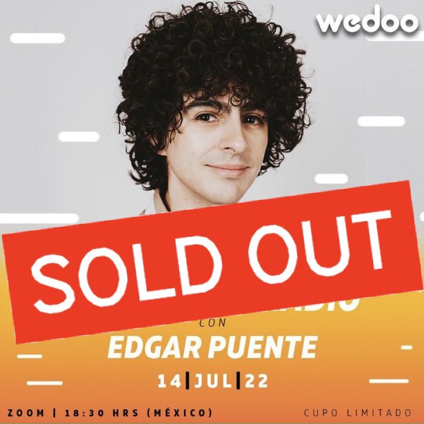 WedooMexico's tweet photo. SOLD OUT‼️ Porque tu lo pediste, tenemos nueva fecha, escríbenos para apartar tu lugar con @ElEdgarPuente y aprender más de locución y radio. 🤩🙌🏻 https://t.co/RCcvZd4vl5
