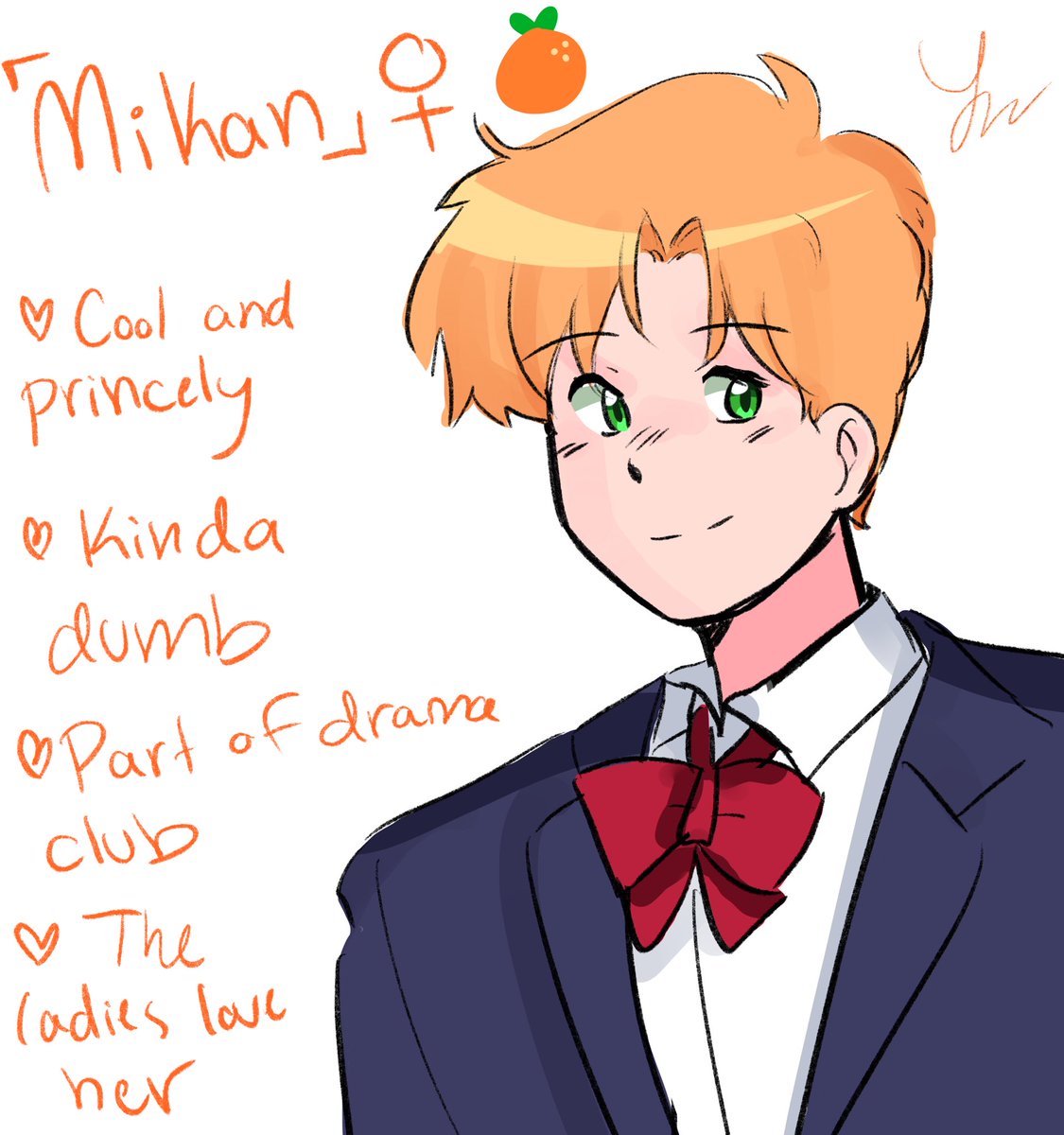 ok, now these 2: they're actually childhood friends but ringo moved away for a while and only recently moved back in town. ringo remembers mikan but mikan doesn't recognize her, cuz they both changed so much. ringo gets a crush on mikan but denies it. mikan is oblivious 