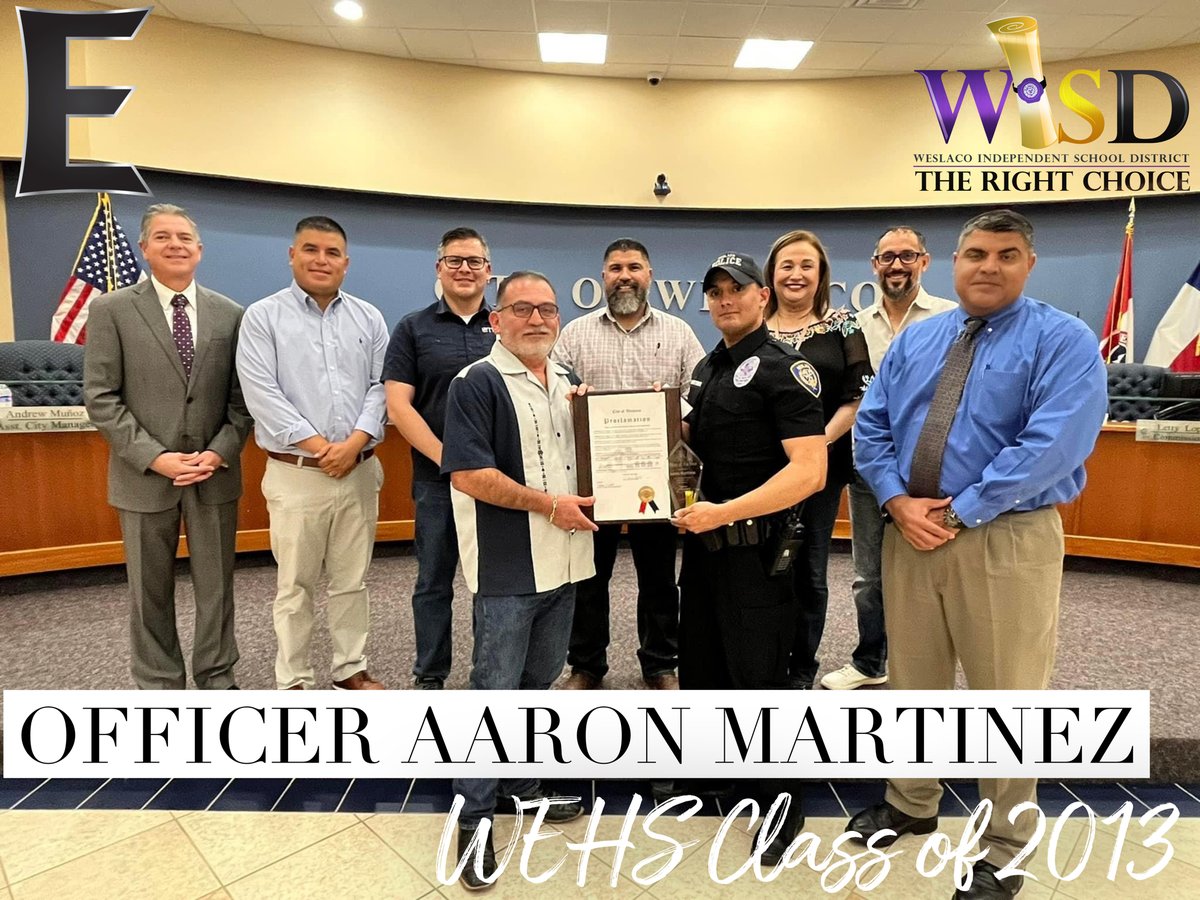 Weslaco East HS on Twitter "Congratulations to Weslaco Police