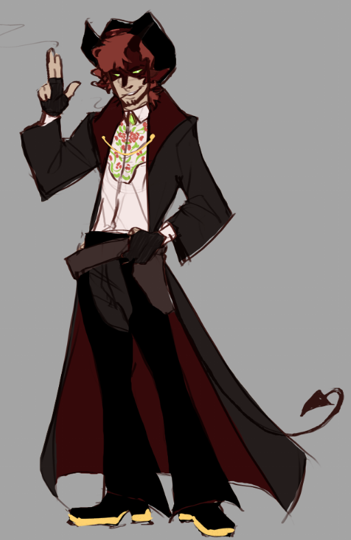 「pov i am the devil that went down to geo」|ANDY!!! is trying his bestのイラスト