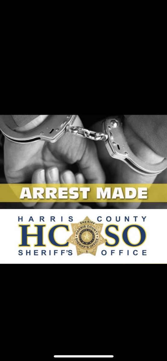 HCSO_PSSB's tweet photo. D5 CRU conducted a traffic stop on 1960/Windfern. While investigating Deputies discovered a passenger in the vehicle had an open felony Poss of a Cont Subt Warrant.  The warrant was confirmed and the suspect was taken into custody! @HCSOTexas https://t.co/77FtukPXwH