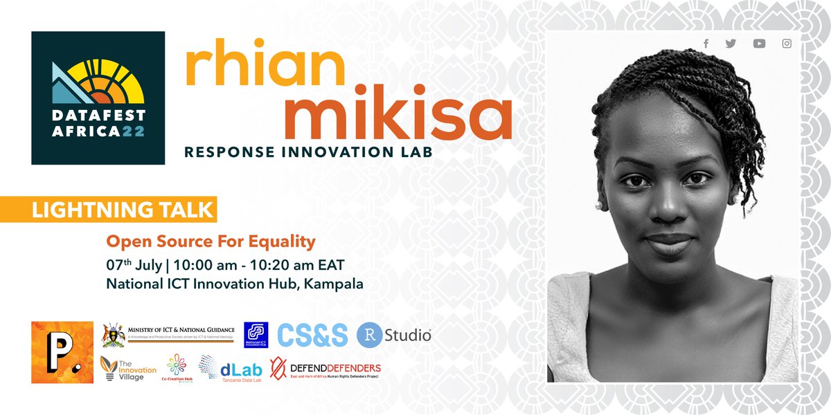 PollicyOrg's tweet photo. Introducing #DataFestAfrica speakers:
Lightning talks;
Grayson Clapp
Rhian Mikisa
Shem Opolot
Allan Mbabani

#BigDataLittleData #DFA22 #DataFestKampala #DataScience #Data https://t.co/8reSe6go3o