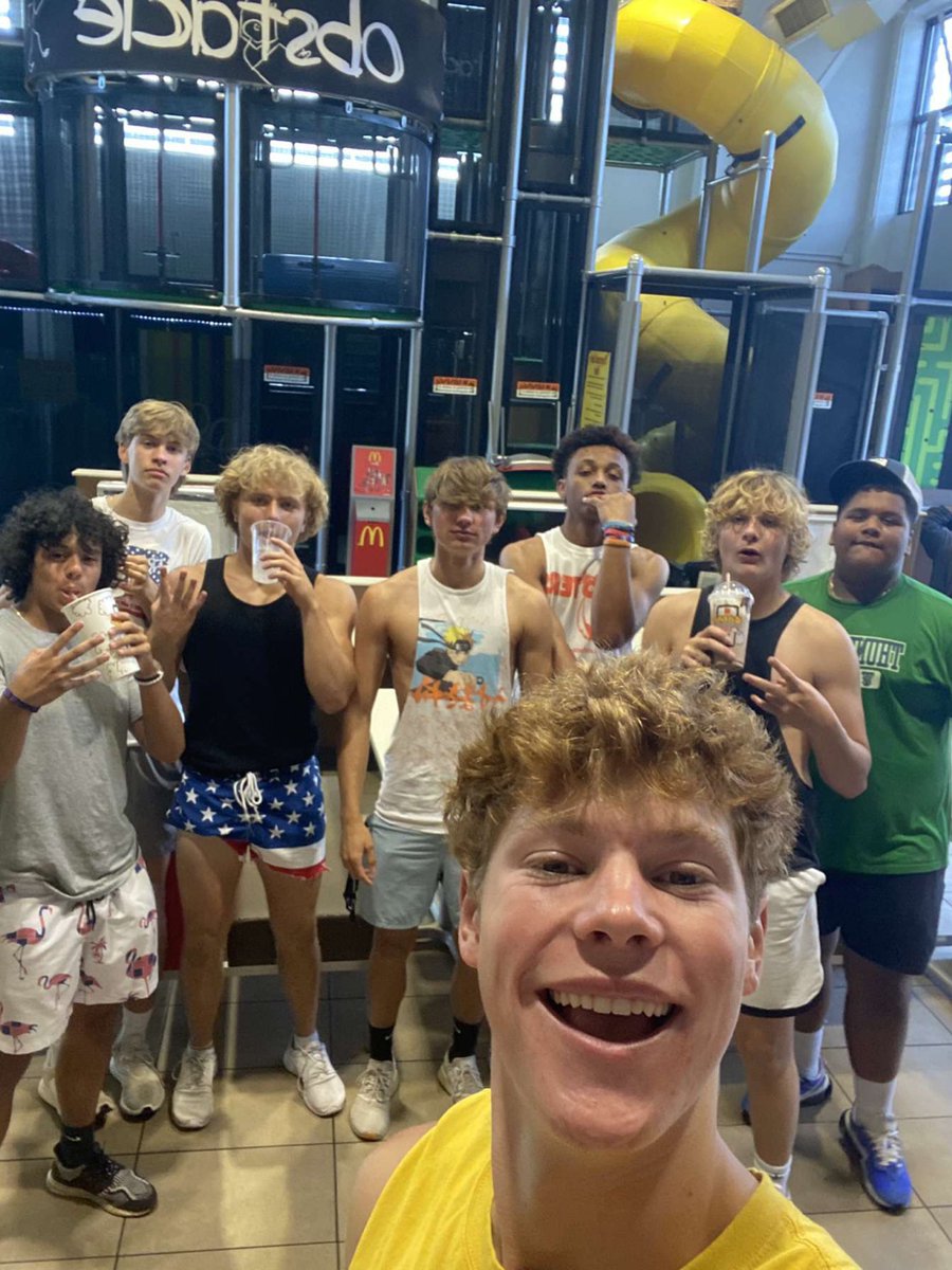 After throwing down some dogs Team Banana Bandits headed over to McDonald’s to wash it down. <a href="/CoachCarnes/">Coach Carnes</a>