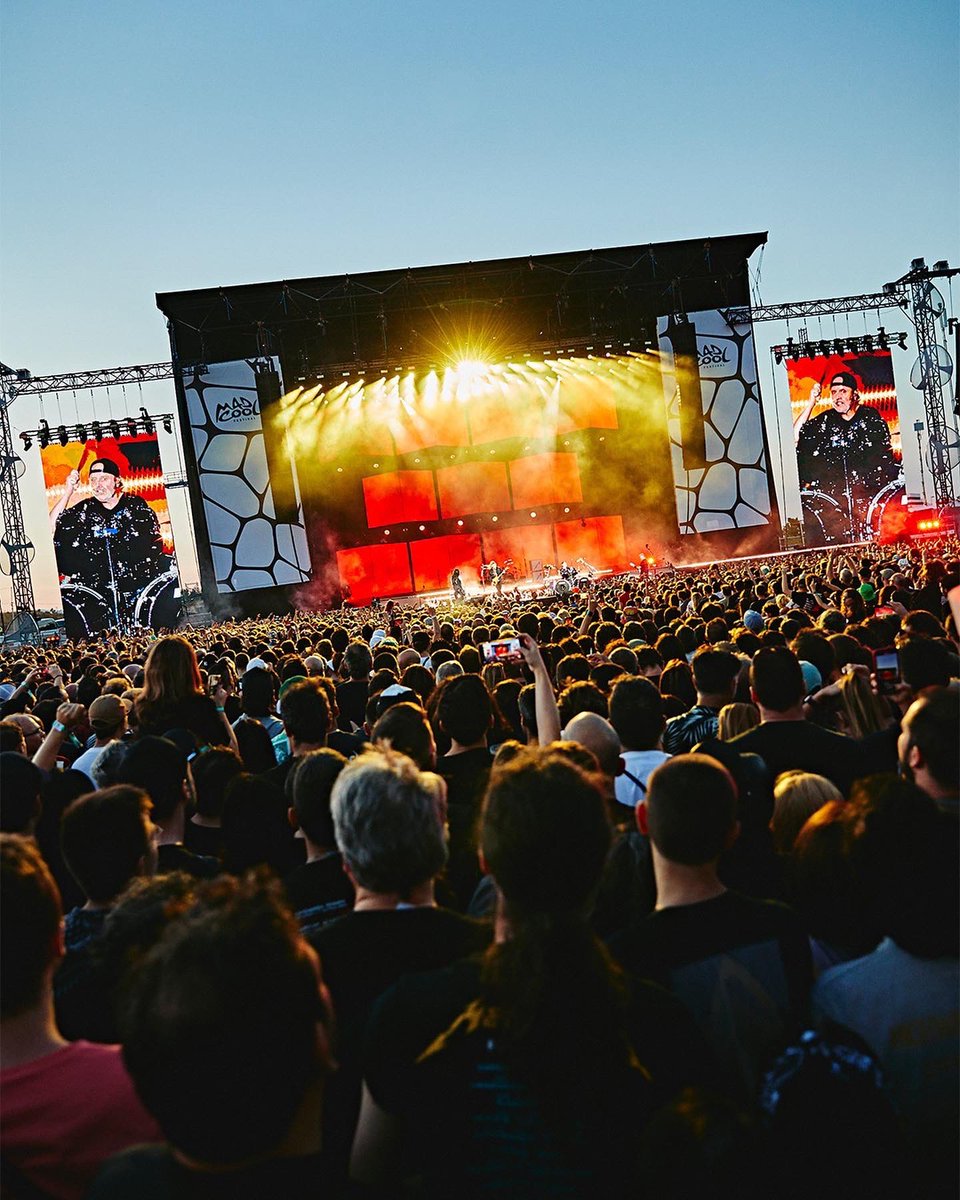 madcoolfestival's tweet photo. 🔥 @Metallica got us on fire 🔥 It’s been a pleasure, hope to see them again on our stage 🙏

#MadCool2022 #ShineAgain https://t.co/001h723SJ3