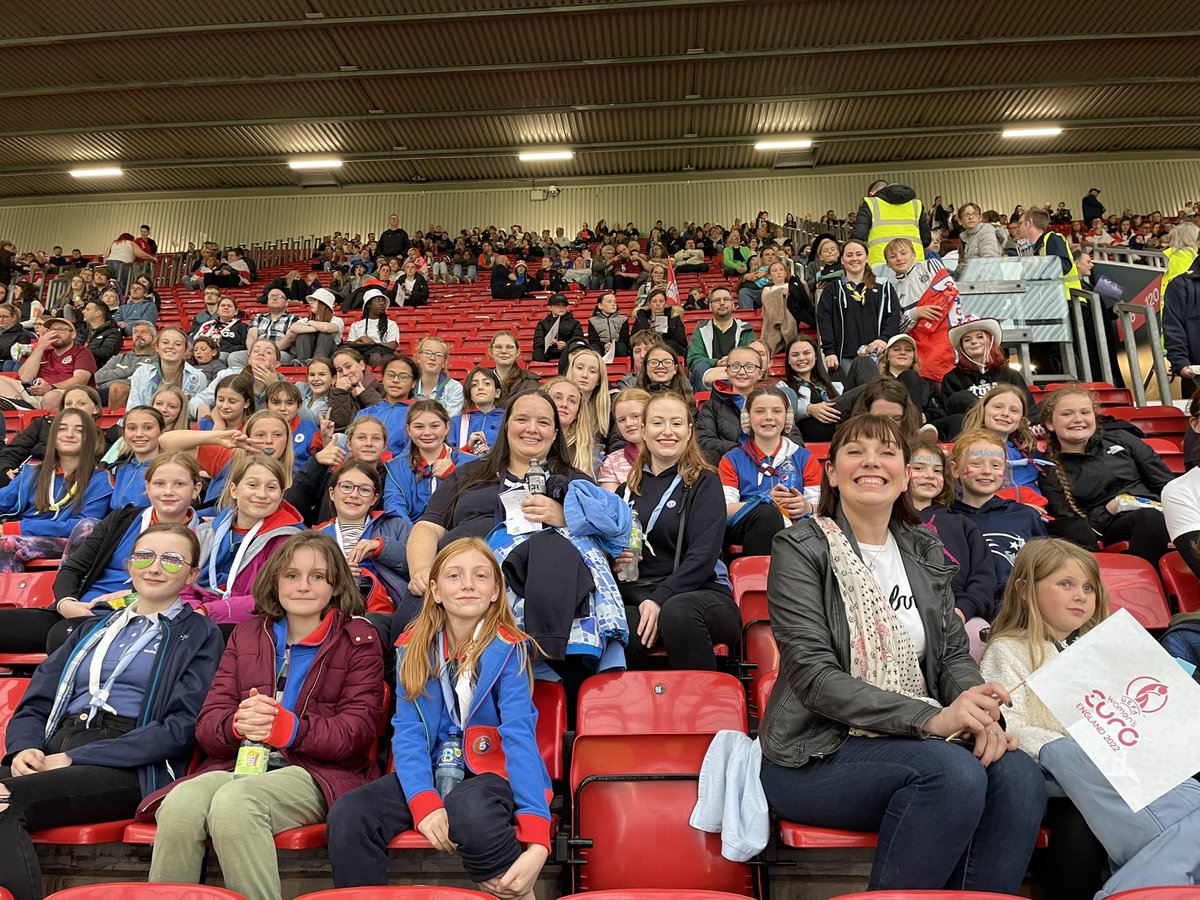 GG_Marple's tweet photo. An amazing night for all our members of @Girlguiding

 #Lionesses opening the tournament with a win - biggest ever crowd and we were glad to be there &amp; part of it https://t.co/Pg0jUqN4qP