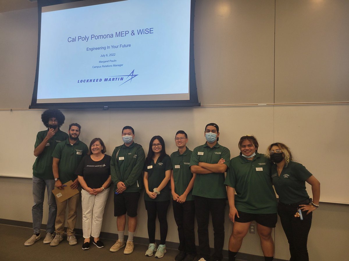 femineer's tweet image. Thank you @LockheedMartin Margaret Paulin for sharing your advice on Professionalism and Tech Trends to our #cppengineering freshman students. #grit #lockheedmartin #mepwise
@cppengineering