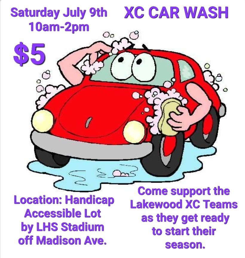 Come help support our XC Teams on July 9th 10am-2pm with a car wash. You can pay at the car wash or donate to the Team below. Donation doesn't = ticket. 
lakewoodathleticboosters.com/cross-country-…
#RangerPride <a href="/LkwdAthletics/">LakewoodHS Athletics</a> <a href="/LkwdSchools/">Lakewood OH Schools</a> <a href="/LHS_ABOOSTERS/">LHSAthleticBoosters</a> <a href="/LkwdRec/">Lakewood Recreation</a> <a href="/LkwdAlumFdn/">Lakewood Alumni Fdn</a> <a href="/lkwdcommfest1/">Lakewood Community Festival</a>