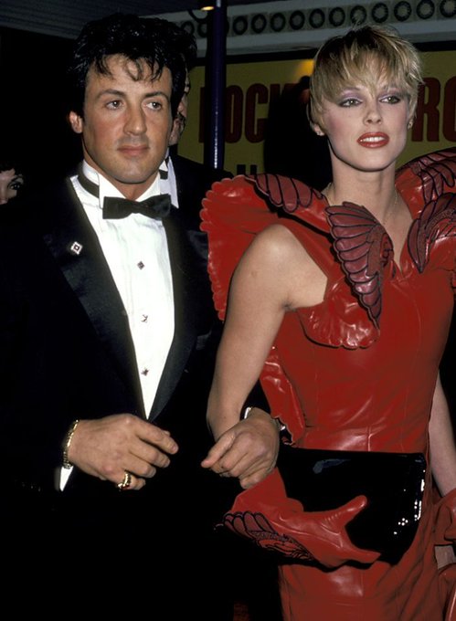 Have to wish 1 of my favorites actors a Happy Birthday, Sylvester Stallone. Here he is with BRIGITTE NIELSEN 