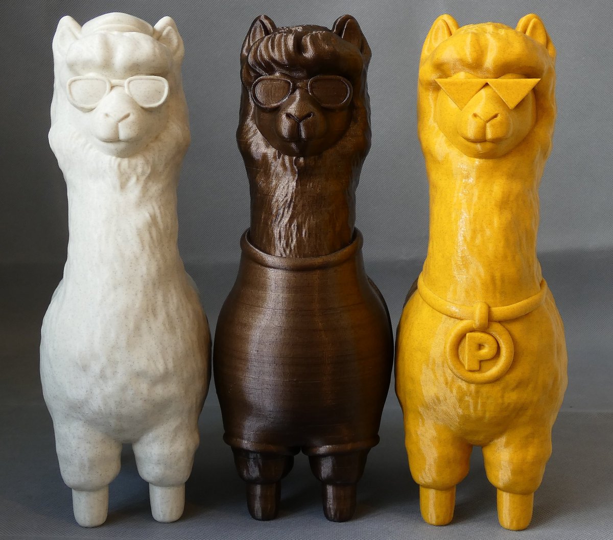 The #Prusa inspired Alpacas from <a href="/wekster2507/">Vedran Marjanovic Wekster</a> 

<a href="/3DTomorrow/">3DTomorrow</a>, <a href="/Francofil_/">Francofil</a> &amp; <a href="/Fillamentum/">Fillamentum.com</a> filaments