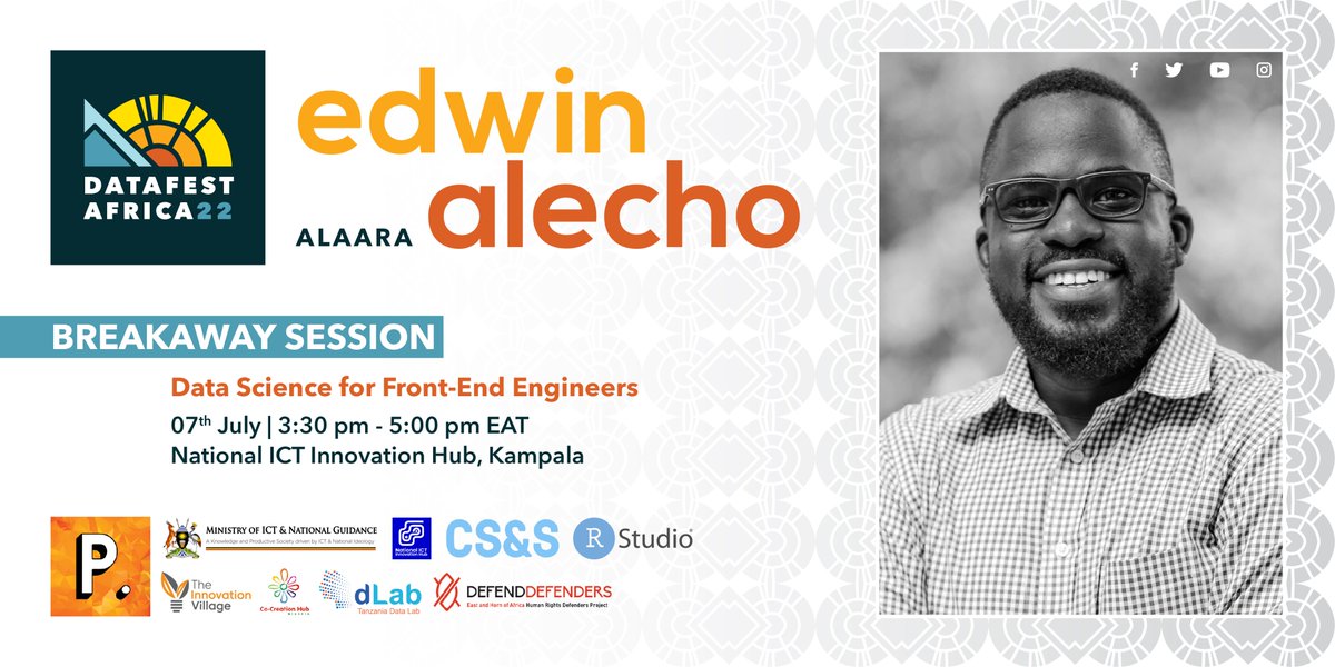 PollicyOrg's tweet photo. Introducing #DataFestAfrica session Leads:
Ann Atyang
Wilson Lukwago
Edwin Alecho
Hassan Kibirge

#BigDataLittleData #DFA22 #DataFestKampala #DataScience #Data https://t.co/g0kR7QNE6e