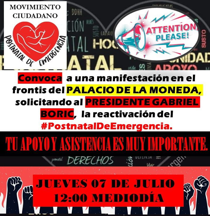 jenipao123's tweet photo. #PostnatalDeEmergencia @gabrielboric queremos ser escuchadas! https://t.co/nN52jeORIZ