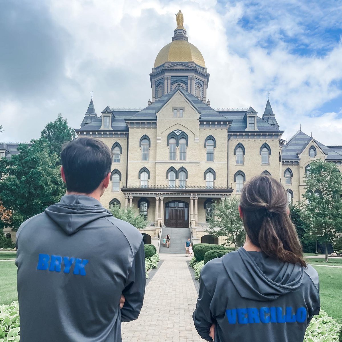 JohnCarrollHS's tweet photo. Mr. Bryk + Mrs. Vercillo are participating in the @NotreDame Remick Leader Leadership program this summer + will graduate with their master’s degrees in educational leadership next summer!👏🏻☘️ #jchsramfam #jchsalumni #jchssummer #notredame #fightingirish https://t.co/1oysCKXu3u