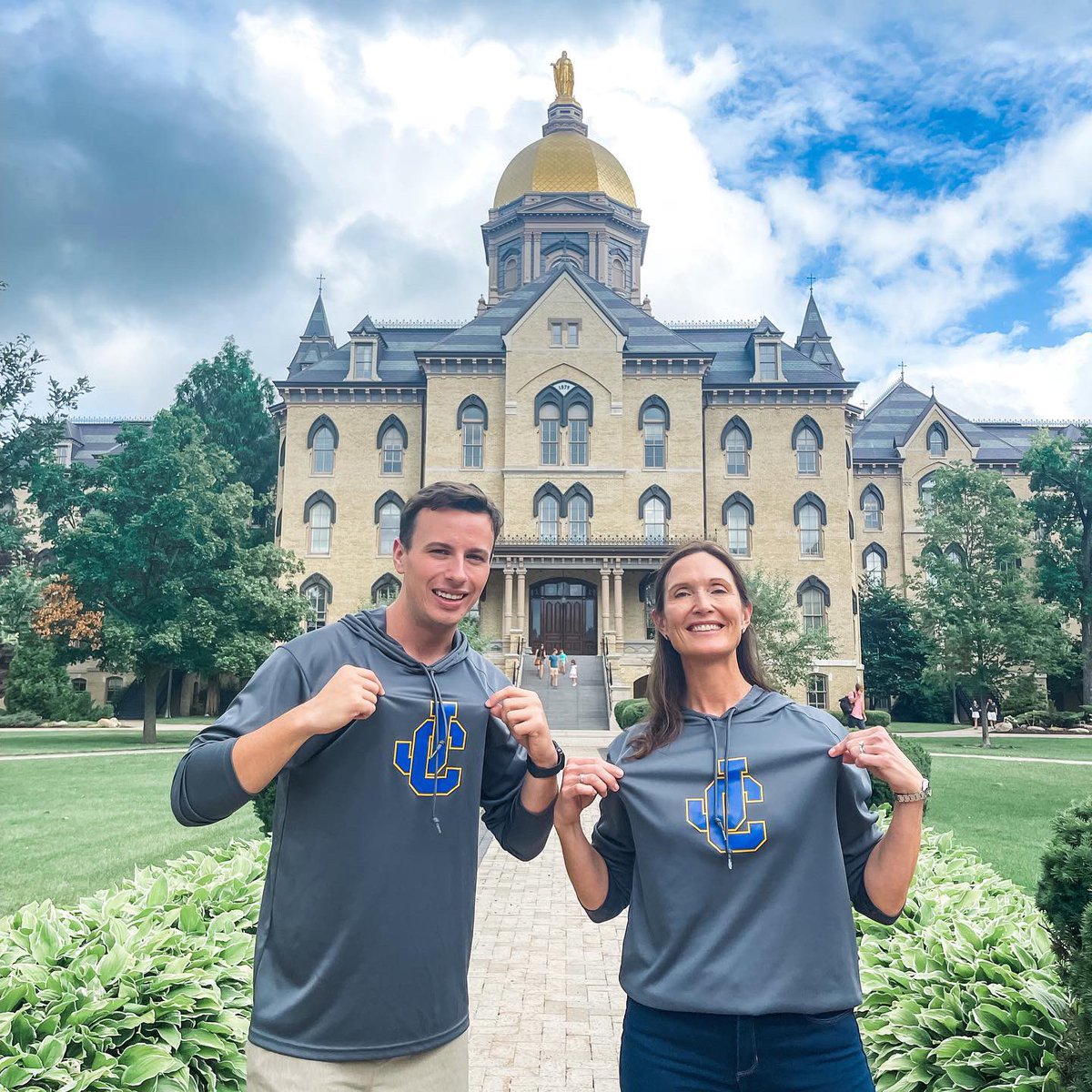 JohnCarrollHS's tweet photo. Mr. Bryk + Mrs. Vercillo are participating in the @NotreDame Remick Leader Leadership program this summer + will graduate with their master’s degrees in educational leadership next summer!👏🏻☘️ #jchsramfam #jchsalumni #jchssummer #notredame #fightingirish https://t.co/1oysCKXu3u