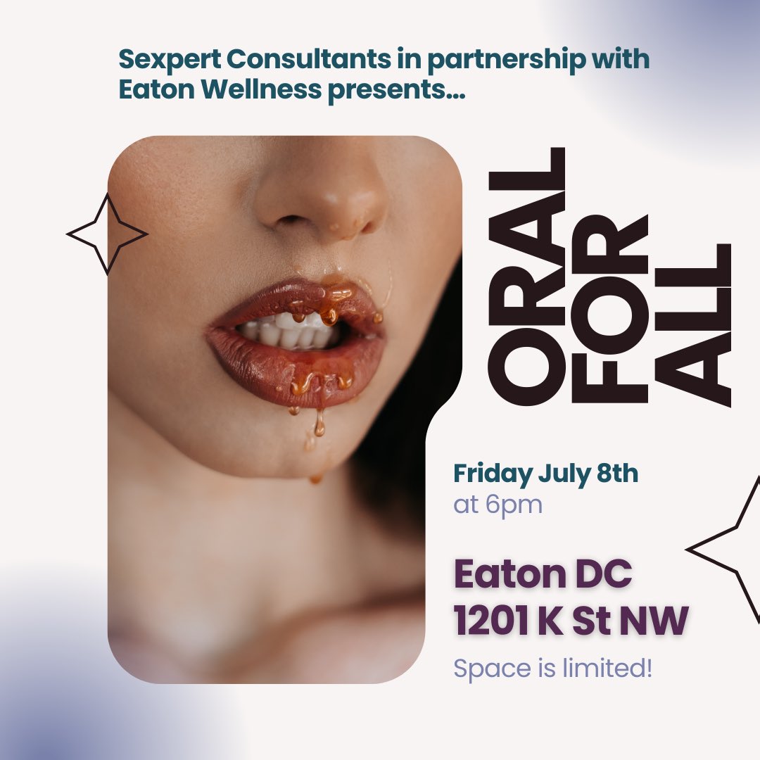 RebaTheDiva's tweet photo. This week I’m hosting the first live, in-person event featuring DMV-based Sexpert Consultants from @AskASexpertDC at Eaton Hotel in DC! 

Tickets here: https://t.co/SUcfK6ZZ1I https://t.co/buy9wkwkld