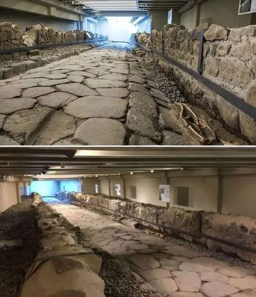 redhistoria's tweet image. Calzada romana de 2.000 años de antigüedad con 3 esqueletos debajo de un restaurante McDonald's en Roma, Italia.
La ciudad eterna no deja de sorprendernos!
