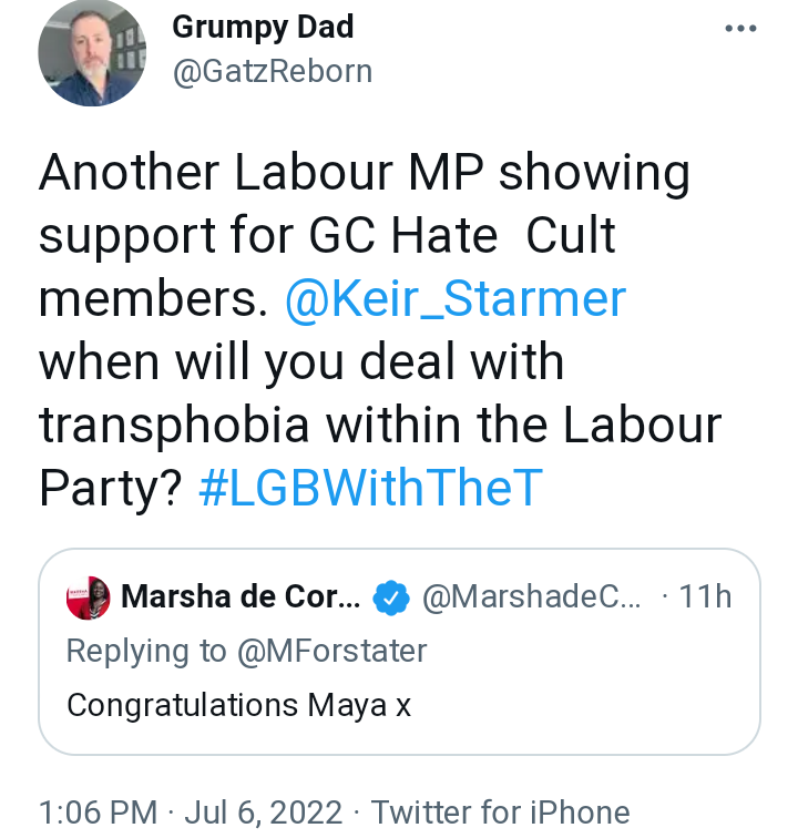 Labour woman congratulates woman.🥳
Labour men sharpen pitchforks🔥
#BeKind #IstandwithMarsha #IStandWithMaya