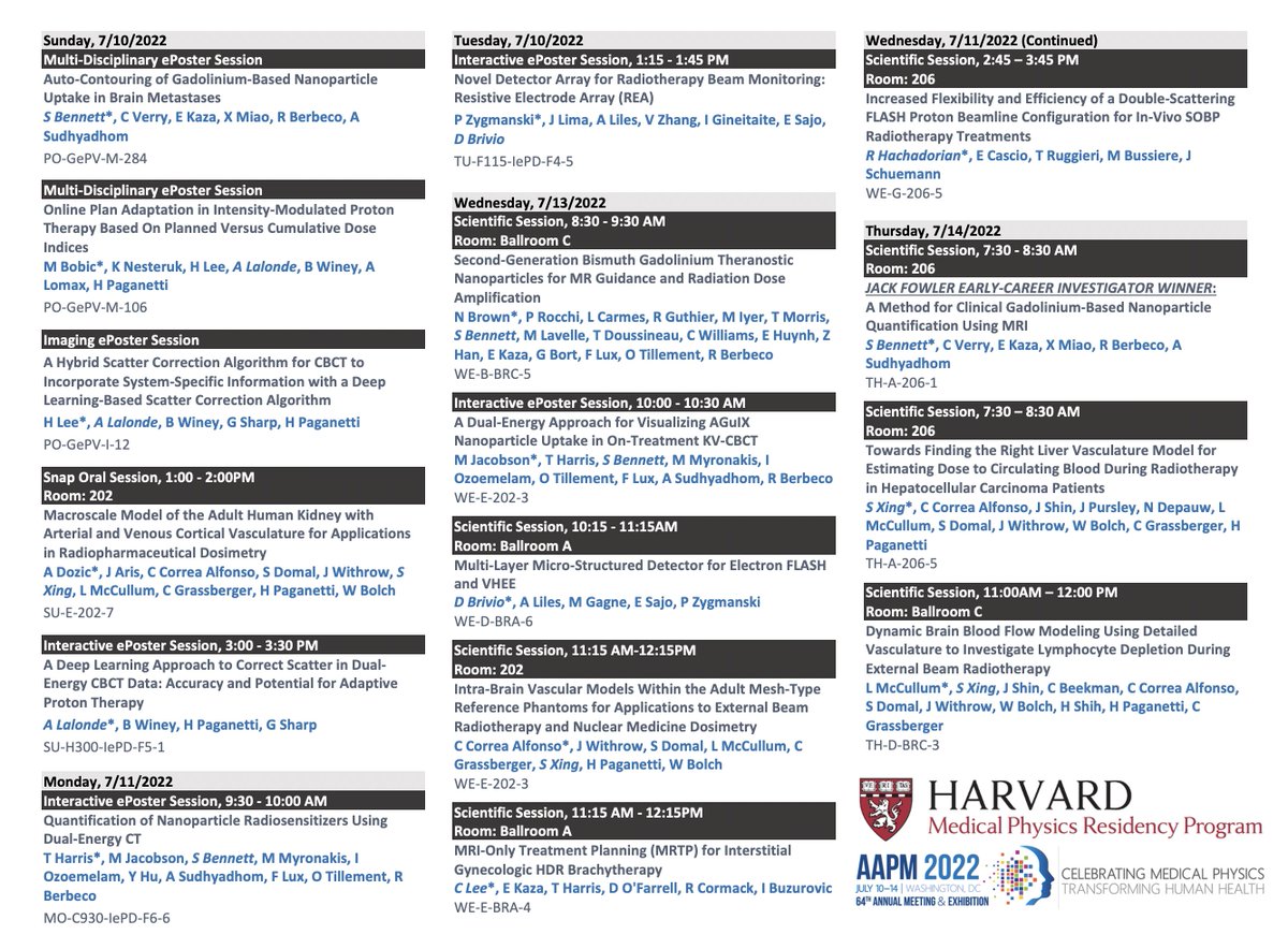 Brian Winey, PhD DABR (@brianmedphys) on Twitter photo I am looking forward to #AAPM2022 next week in Washington DC and the great #medphys scientific contributions from the <a href="/HarvardMedPhys/">Harvard Med Phys</a> residents! I am looking forward to #AAPM2022 next week in Washington DC and the great #medphys scientific contributions from the <a href="/HarvardMedPhys/">Harvard Med Phys</a> residents!