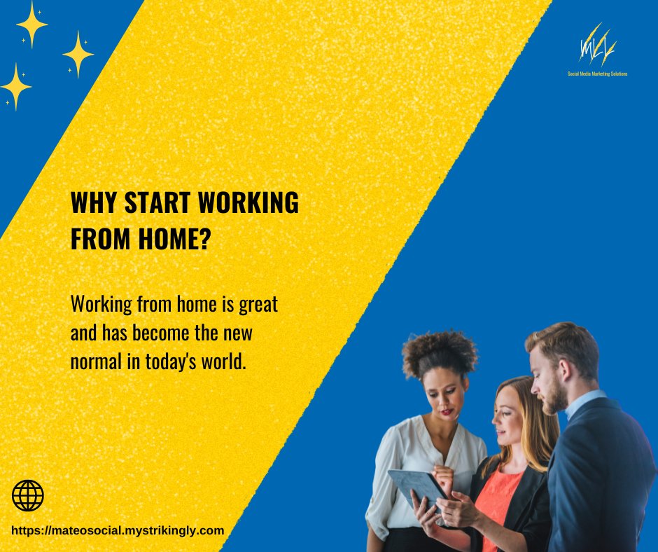 LegadaMateo's tweet image. Working from home 🏠 is great and has become the new normal in today's world,

Contact MLL Social Media Marketing Solutions and let’s start your career in social media marketing.

✅ My Strikingly:    mateosocial.mystrikingly.com

#MatSolutions #MLLSocialMediaInfo #SolutionsByMat